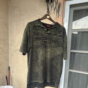 Distressed Gray Graphic T-Shirt